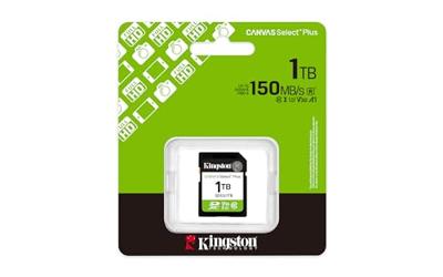 Kingston Technology 1TB SDXC Canvas Select Plus Gen3 150MB/s C10 UHS-I U3 V30