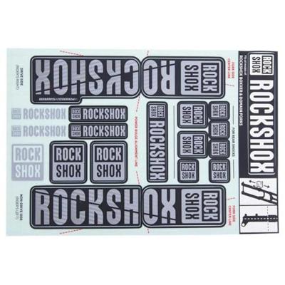 ROCKSHOX decor set decal set grey