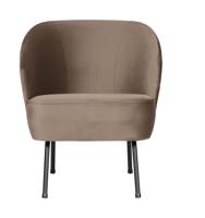 WOOOD Fauteuil 'Vogue' Velvet, kleur Khaki - thumbnail