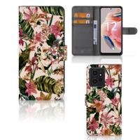 Xiaomi Redmi Note 12 4G Hoesje Flowers | Portemonnee hoesje - thumbnail