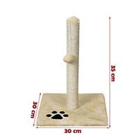 Maxxpro Pet toys krabpaal met balletje hout 30 x 35 cm - thumbnail