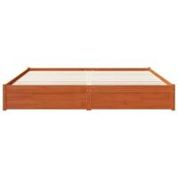 Bedframe met lade Wasbruin 200 x 200 cm Massief Vurenhout - thumbnail