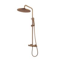 Opbouw Thermostatische Regendoucheset Wiesbaden Caral Geborsteld Brons Koper - thumbnail