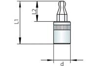 Gedore Dopsleutel 1/4" Inbus 5 MM - 2219417 - thumbnail