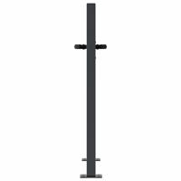 Poort met grasontwerp 105x80 cm staal antracietkleurig - thumbnail