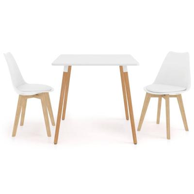 Vidaxl 3-delige Eethoek Wit