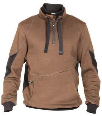 DASSY sweater stellar bruin/grijs xl