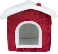 TRIXIE XMAS KATTENMAND HUIS ROOD / WIT - thumbnail