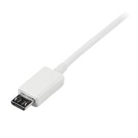 StarTech.com 1 m witte micro USB-kabel - A naar micro B - thumbnail