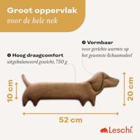Leschi Verwarmingskussen Winston de Hond - Karamel - thumbnail