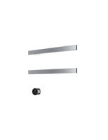 Hotbath &MORE set van 2 rails RAS50 SQUARE 50 cm met separate schakelaar en inbouw element Chroom (RAS50-2CR) - thumbnail