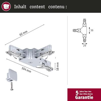 Paulmann Rails T stuk alu