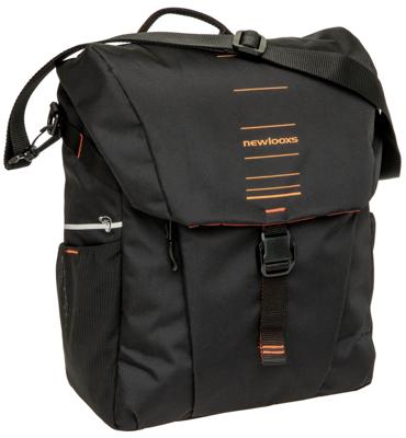 Newlooxs Tas new looxs vigo enkel | zwart/oranje | 20l