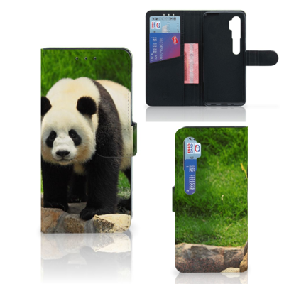 Xiaomi Mi Note 10 Pro | Telefoonhoesje | Met pasjeshouder | Panda