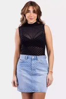 Malelions Sleeveless Monogram Bodysuit Dames Zwart - Maat S - Kleur: Zwart | Soccerfanshop - thumbnail