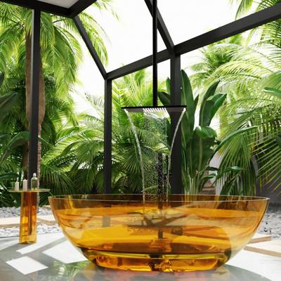 Vrijstaand Ligbad Mondiaz Cristal Resin 180x85 cm Goud