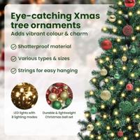 VidaXL Kunstmatig voorverlicht kerstboom groen 150 cm pvc en metaal - thumbnail