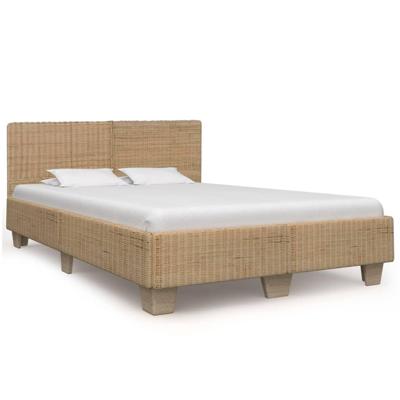 Bedframe handgeweven echt rattan 160x200 cm