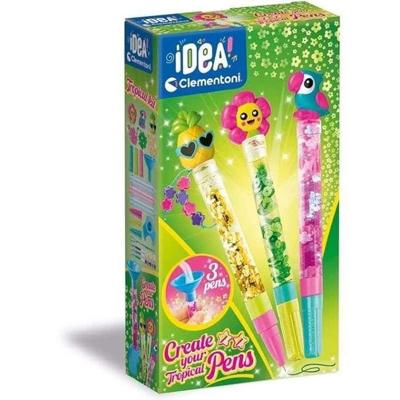 Clementoni - Creëer je pennen - Minipenworkshop - Tropisch thema - 3 om te creëren - Vanaf 6 jaar
