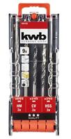 kwb 109155 HSS Boorset 9-delig 3 mm, 4 mm, 5 mm, 6 mm, 8 mm 1/4 (6.3 mm) 9 stuk(s) - thumbnail