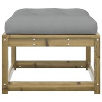 Tuinvoetenbank met kussen gempregneerd grenenhout - thumbnail