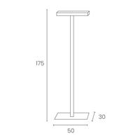 Kapstok unilux spirit staand grijs - thumbnail