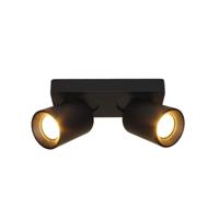 Artdelight Zwarte opbouwspotMegano 2-lichts - PL MEGANO2 ZW - thumbnail