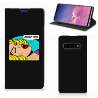 Samsung Galaxy S10 Hippe Standcase Popart Oh Yes - thumbnail