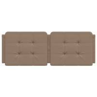 Hoofdbordkussen "Zadar" 120 cm kunstleer cappuccinokleurig - thumbnail