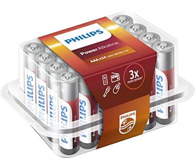 Philips power alkaline aaa/lr03 mini penlite blister box 24 101024