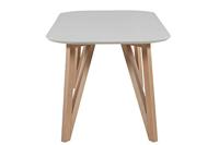 Artistiq Ovale Eettafel 'Ravi' 180 x 90cm, kleur Grijs - thumbnail