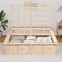 Bedframe met opslag Massief grenenhout 210 x 158 x 30 cm - thumbnail
