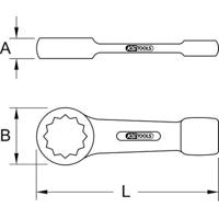 KS Tools 5170932 517.0932 Slagringsleutel Sleutelbreedte (metrisch) 32 mm - thumbnail