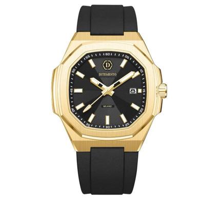 Ditemento Nero Firminho Horloge Heren Goud/Zwart - Maat One Size - Kleur: GoudZwart | Soccerfanshop