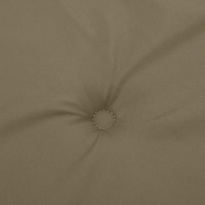 VidaXL Tuinbankkussens 2 st 180x50x7 cm stof gemêleerd taupe