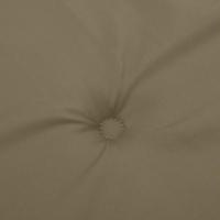 VidaXL Tuinbankkussens 2 st 180x50x7 cm stof gemêleerd taupe - thumbnail