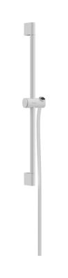 Hansgrohe Unica glijstang Pulsify S 65 cm met push-schuifstuk en doucheslang, mat wit Hansgrohe Unica glijstang Pulsify S 65 cm met push-schuifstuk en doucheslang, mat wit