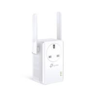 TP-Link TL-WA860RE N300 Universal Range Extender with Extra Power Outlet, Broadband/Wi-Fi Extender, Wi-Fi Booster/Hotspot with 1 Ethernet Port and 2 External Antennas, Plug and Play, UK Plug - thumbnail