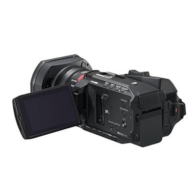 Panasonic HC-X1200E 4K 60p Videocamera Handcamera met 25 mm Groothoeklens, 24x Optische Zoom, OIS-scherm met 5 Camera's, USB PD, Zwart
