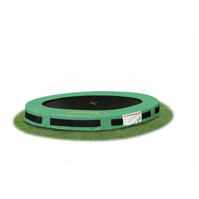 Jumpking trampoline InGround Classic 4,27 meter zwart/groen