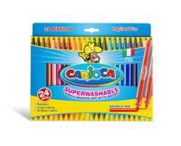 Carioca viltstift Dubbelpunter Birello Superwashab 24 stiften - thumbnail