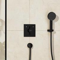 Hansgrohe DuoTurn E kraan inbouw voor 2 functies, mat zwart - thumbnail