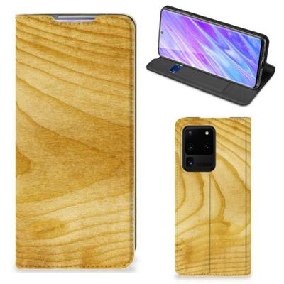Samsung Galaxy S20 Ultra Book | Wallet Case | Licht Hout