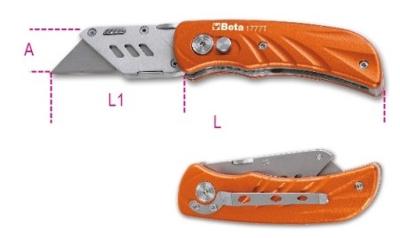 Beta Klapmes met verwisselbare messen, 5 reserve messen 1777T - 017770030