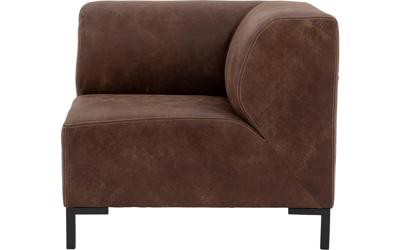 Goossens Excellent Modulaire Bank Marshall bruin, leer, urban industrieel