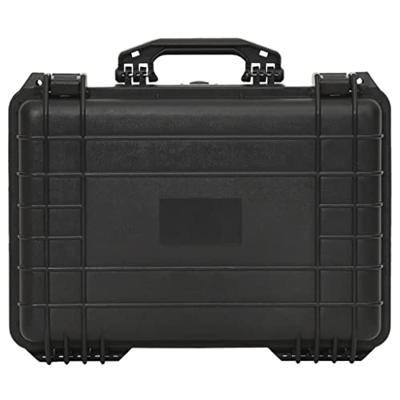 VidaXL Flightcase draagbaar 47x36x18 cm pp zwart