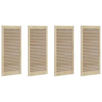 VidaXL Kastdeur 4 pcs naturel 110 x 2 x 49,5 cm massief grenenhout