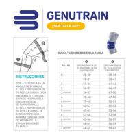 Bauerfeind GenuTrain A3 Artrose Kniebrace - 5 - Links - Grijs - thumbnail