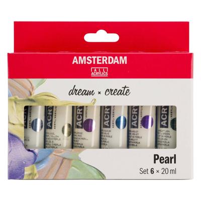 Bruynzeel Amsterdam standard series acrylverf parelmoer set 20ml, 6dlg. - thumbnail