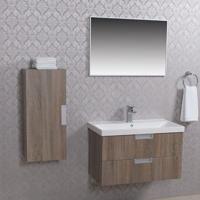 Wiesbaden 2 meubel 80 +ker.wast.+spiegel + kast eiken - thumbnail